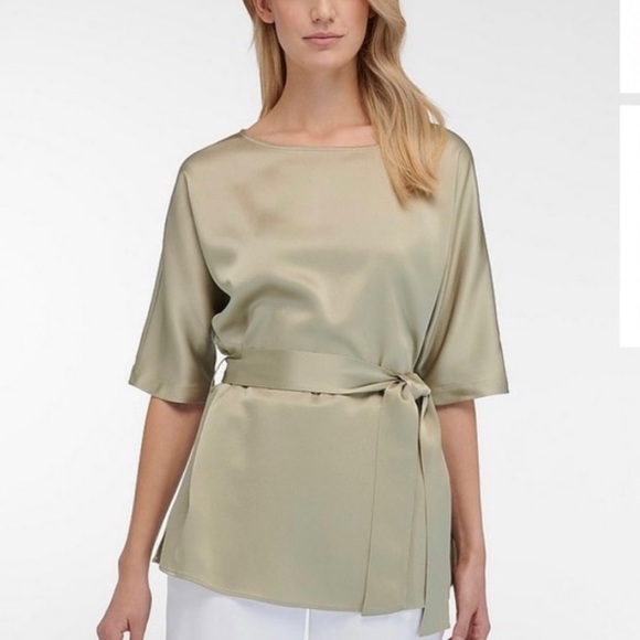 NWT 1863 by Eterna Belted Blouse - Picture 2 of 5